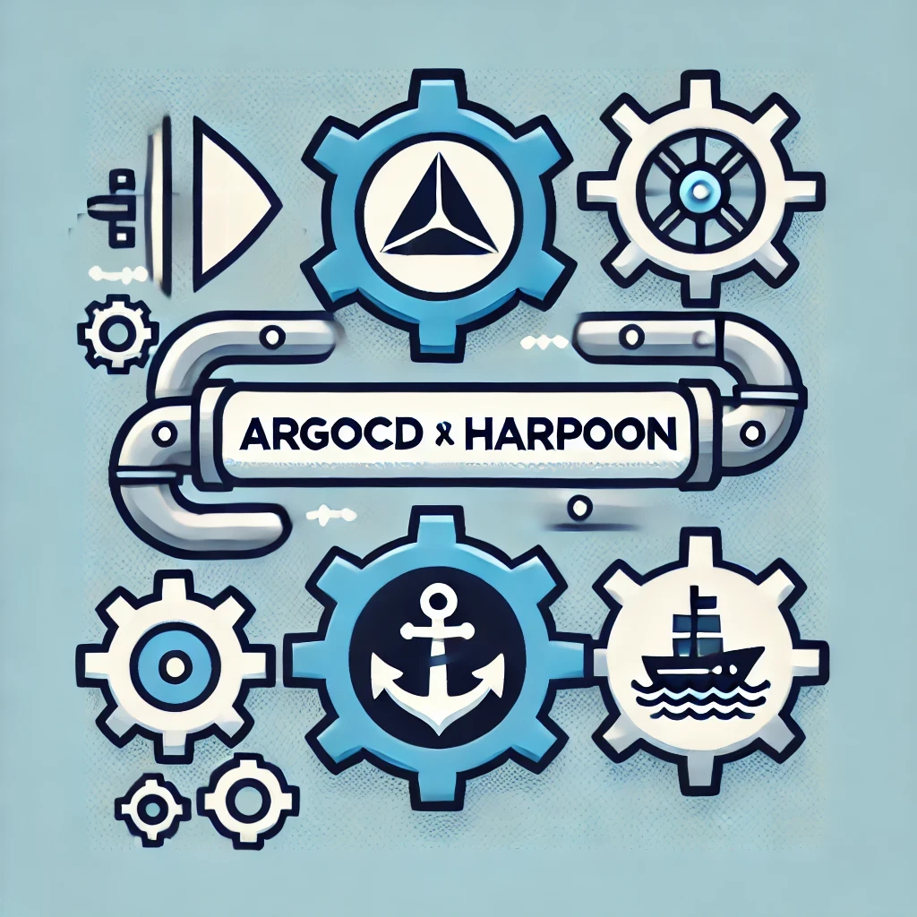 Cover image representing ArgoCD and Harpoon integration.